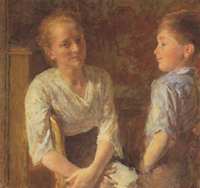 Marie Guiguet et Jean Fiard enfant