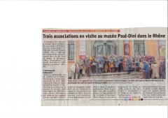Trois associations en visite au musée Paul Dini dans le Rhône