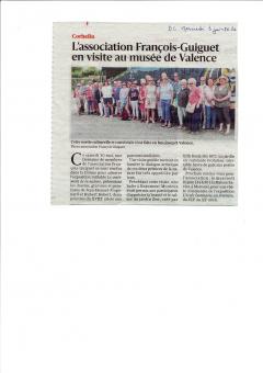L'association François Guiguet en visite au musée de Valence