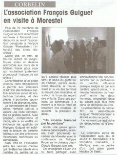 L'association François Guiguet en visite à Morestel